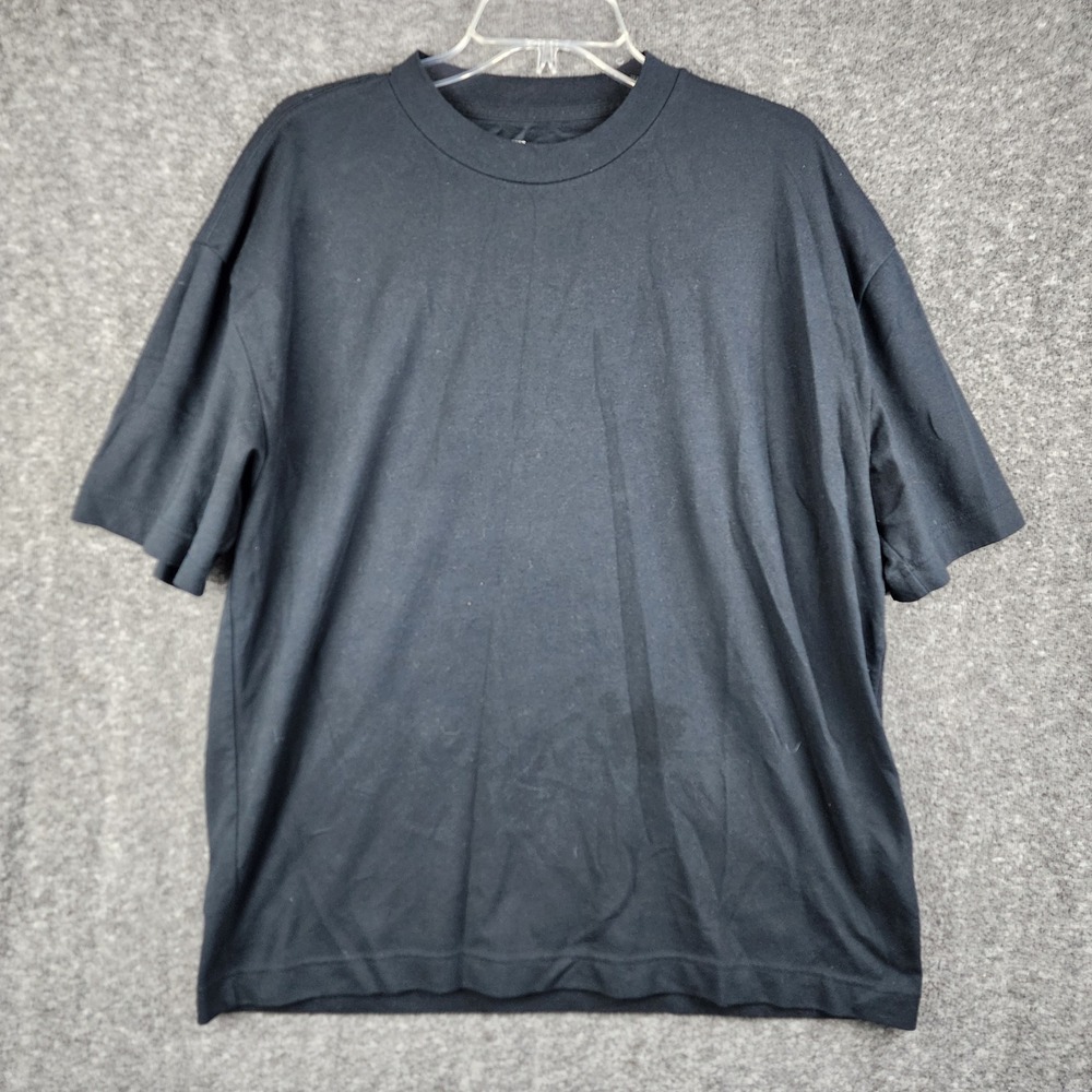 Hollister T-Shirt Mens XL Cooling Tee Boxy Fit Black Short Sleeve Solid
